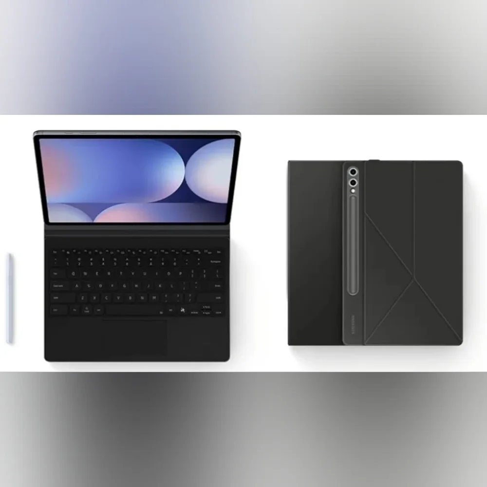 NIB Samsung Black Book Cover Keyboard for S10+ Tablet. Was opened but never used